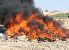 امحای بیش از یک تن مواد مخدر در کردستان