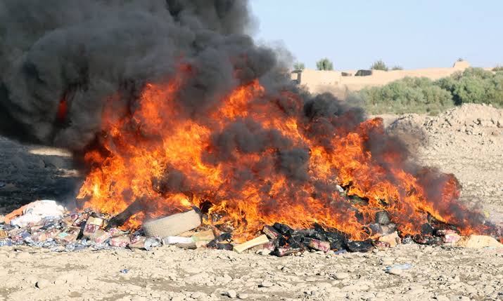 امحای بیش از یک تن مواد مخدر در کردستان