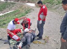 نجات دو مصدوم در چهل‌چشمه دیواندره پس از ۹ ساعت عملیات