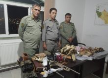 دستگیری شکارچیان غیرمجاز در عملیات شبانه یگان حفاظت محیط زیست در شاهو و کوسالان